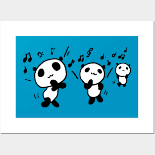 Dancing Pandas Posters and Art